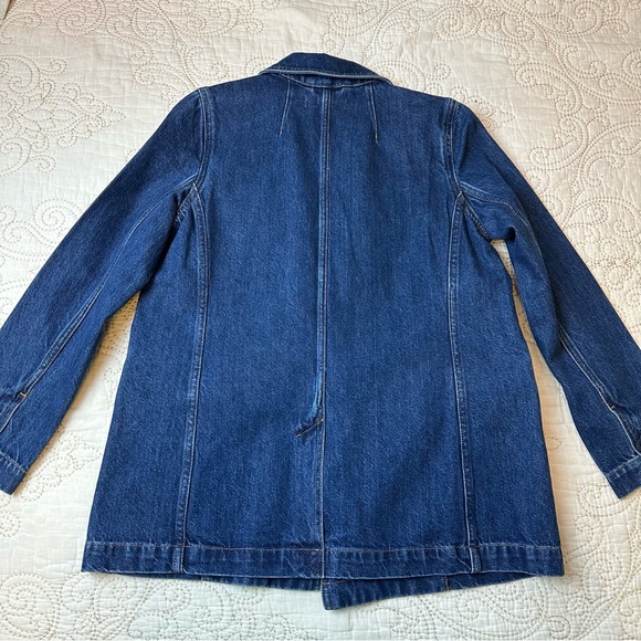 NWT Madewell blue denim 100% cotton blazer/jacket - Picture 6 of 6